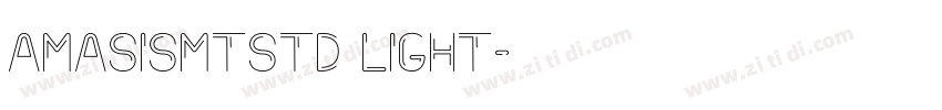 amasismtstd light字体转换